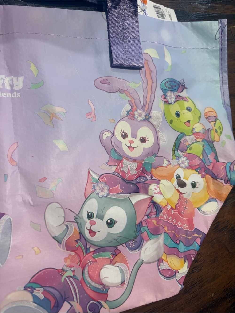 Disneyland Hong Kong Exclusive 20th An Duffy & Friends Reusable Shopping Bag-NEW - Picture 8 of 8